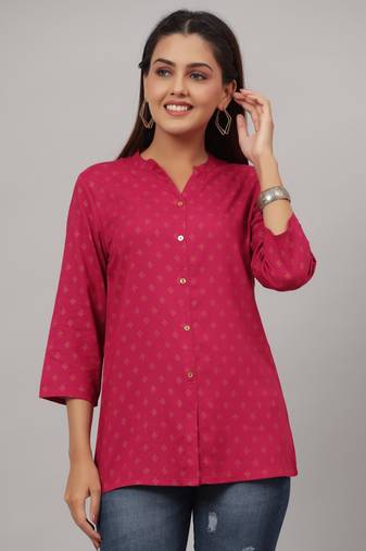 RAYON PRINTED TOP