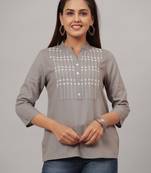 RAYON EMBROIDERY TOP