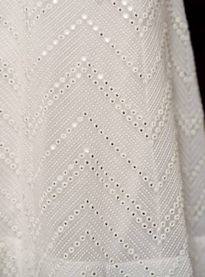 WHITE SEQUINS & GOTA EMBROIDERED GEORGETTE FESTIVE BRIDAL WEDDING & PARTY WEAR SEMI STITCHED LEHENGA 5