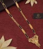 Yellow pearl mangalsutra