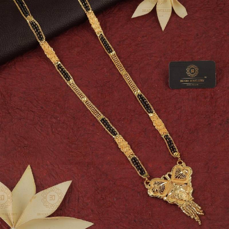 Yellow pearl mangalsutra