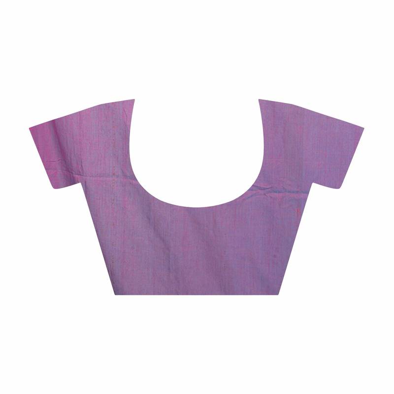 Aishani Collection Pure Cotton Kantha boutique Handloom Women's Saree with bp (Light Blue)