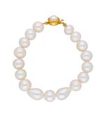 Single Line White Pearl Bracelet