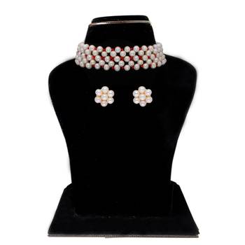 Eeshta 1 Line Pearl Choker 2