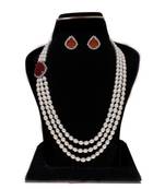 Dheera 3 Lines Pearl Choker