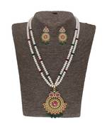 Kashika 2 Lines Round Pearl Necklaces