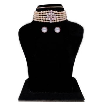 Jaahnavi 5 Lines Round Pearl Choker 1