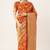 Orange woven  Art Silk saree with blouse