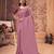 Trendy crushed pleated saree with blouse