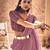 Trendy crushed pleated saree with blouse