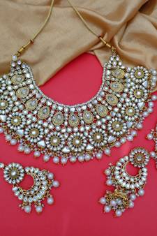 White designer-jewellery