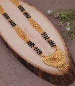Yellow pearl mangalsutra