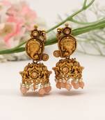 Orange jhumkas