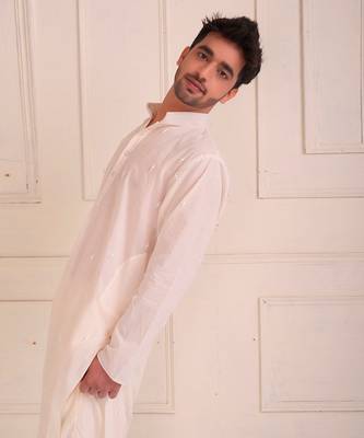 Ivory Organic Cotton Kurta Set 3