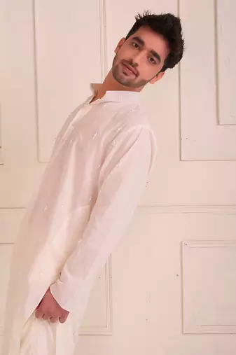 Ivory Organic Cotton Kurta Set