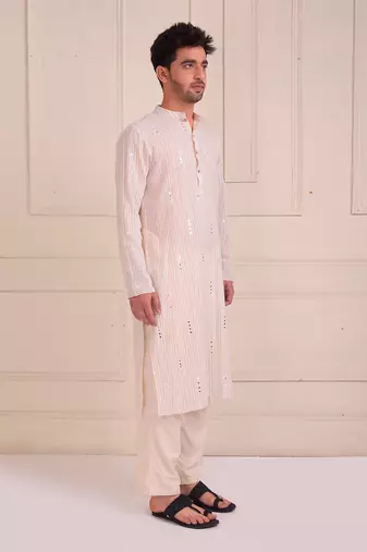 Ivory Organic Cotton Kurta Set