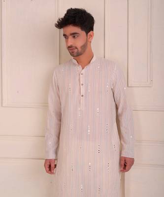 Ivory Organic Cotton Kurta Set 3