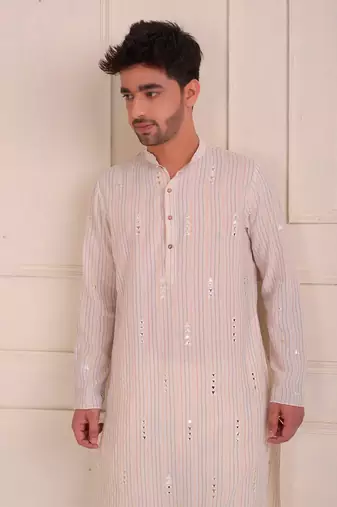 Ivory Organic Cotton Kurta Set