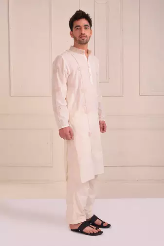 Ivory Organic Cotton Kurta Set