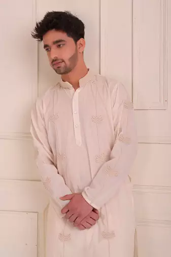 Ivory Organic Cotton Kurta Set