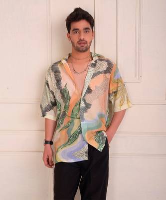 Multicolor Crushed Cotton Shirt 1