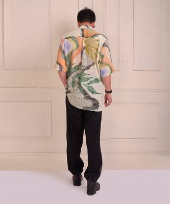 Multicolor Crushed Cotton Shirt 3