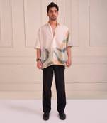 Ivory Print Organic Cotton Shirt