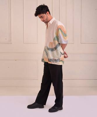 Ivory Print Organic Cotton Shirt 4