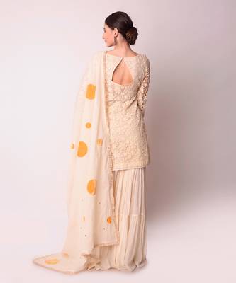 Ivory & Mustard Organic Cotton Kurta Set 3