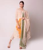 Ivory & Mustard Organic Cotton Kurta Set