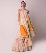 Ivory & Mustard Organic Cotton Sharara Set