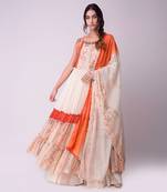 Ivory & Rust Organic Cotton Kalidaar Set