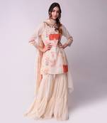 Ivory & Rust Organic Cotton Sharara Set