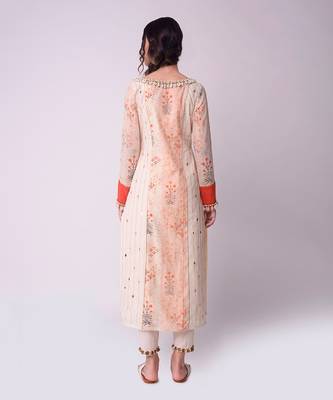 Ivory & Rust Organic Cotton Kurta Set 4