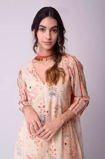 Ivory Organic Cotton Kurta Set
