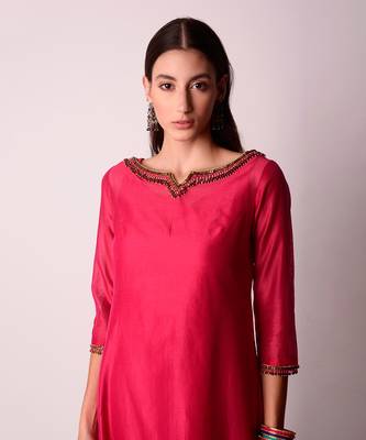 Fusia Chanderi & Georgette Kurta Set 3