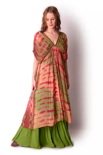 Multicolour Georgette Kurta Set