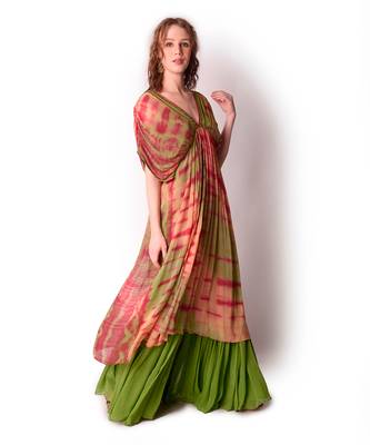 Multicolour Georgette Kurta Set 3