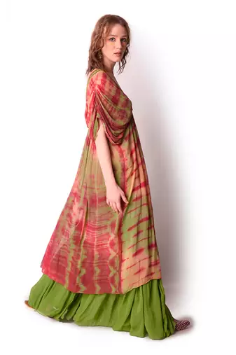 Multicolour Georgette Kurta Set
