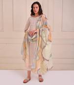 Ivory Print Organic Cotton Kurta Set