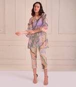 Lavender Print Organic Cotton Kurta Set