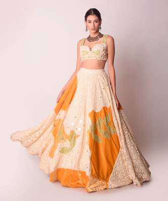 Ivory Organic Cotton Lehenga Set 5
