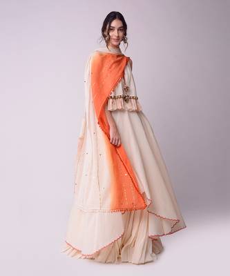 Ivory Organic Cotton Lehenga Set 1