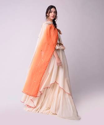 Ivory Organic Cotton Lehenga Set 2