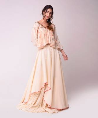 Ivory Organic Cotton Lehenga Set 2