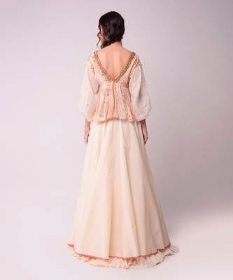 Ivory Organic Cotton Lehenga Set 4