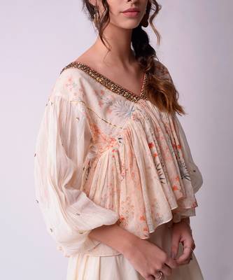 Ivory Organic Cotton Lehenga Set 5