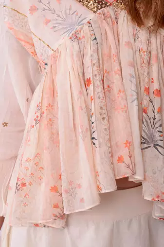 Ivory Organic Cotton Lehenga Set