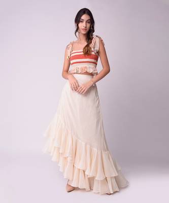 Ivory Organic Cotton Lehenga Set 1