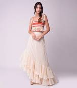 Ivory Organic Cotton Lehenga Set